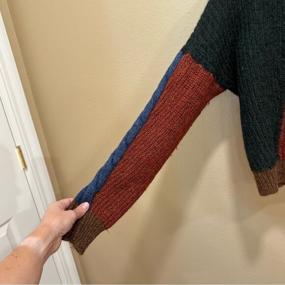 Isabel Marant Etoile Fall Colorblock Alpaca Wool Sweater Medium - Picture 15 of 16